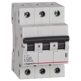 TX3 模數化斷路器 063殼架 - Icn 6.0 kA - 3P - 400 V~ - 03 A - C 曲線 [ 3.0 模數 ]