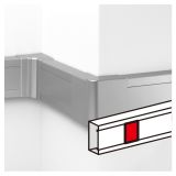 蓋板連接件_不分室隔斷_PVC材質(zhì)_鍍鋁膜(10個/包裝)