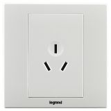 羅格朗開關插座 美淳 白色 三扁插座 三孔插座 10A