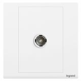 羅格朗開關插座 朗淳 玉蘭白 一位電視插