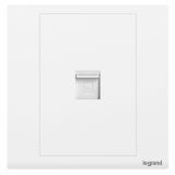 羅格朗開關插座 朗淳 玉蘭白 一位電腦插 六類