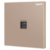 羅格朗開關插座 逸景零售 玫瑰金 一位電腦插（六類）