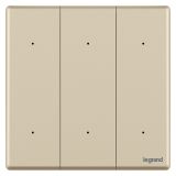 羅格朗智能家居 智繪BLE IOT 粉鉑金 六位零火場景開關