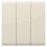 羅格朗智能家居 綺蘊BLE IOT 奶油白 三位智能開關