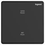 羅格朗酒店客控 E4 銀宇黑 一位12V干接點(diǎn)開(kāi)關(guān) 一開(kāi)