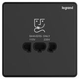 羅格朗酒店客控 E4 銀宇黑 刮須插