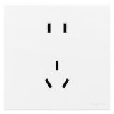 羅格朗開關插座 畫采 陶瓷白 連體二三插座 五孔插座 10A