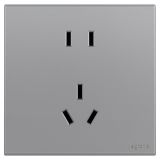 羅格朗開關插座 畫采 深砂銀 連體二三插座 五孔插座 10A