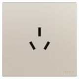 羅格朗開關插座 畫采 粉鉑金 三扁插座 三孔插座 16A