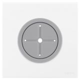 羅格朗開關插座 畫采 陶瓷白 空白面板帶出線孔