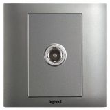 羅格朗開關(guān)插座 美淳 沙銀 一位電視插