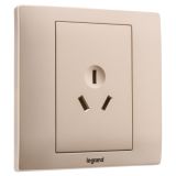 羅格朗開關插座 美淳 爍金 三扁插座 三孔插座 10A