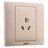 羅格朗開關插座 美淳 爍金 三扁插座 三孔插座 16A