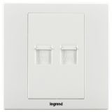 羅格朗開關(guān)插座 美淳 白色 二位六類電腦插