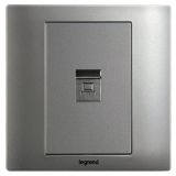 羅格朗開關(guān)插座 美淳 沙銀 一位六類電腦插