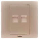 羅格朗開關(guān)插座 美淳 爍金 電話電腦插