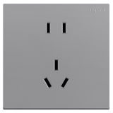 羅格朗開關插座 型悅 深砂銀 連體二三插座 五孔插座 10A