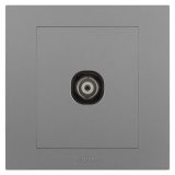 羅格朗開關插座 輕藝 深砂銀 一位電視插