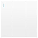 羅格朗開關(guān)插座 暢境  玉蘭白 三位雙控帶指示開關(guān) 三開雙控 16AX