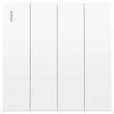 羅格朗開關(guān)插座 暢境  玉蘭白 四位雙控帶指示開關(guān) 四開雙控 16AX