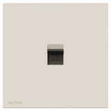 羅格朗開關插座 博駿  奶油白 一位電腦插（六類）