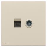 羅格朗開關插座 暢境  粉鉑金 電腦（六類）電視插