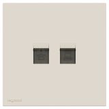 羅格朗開關插座 悅鉑  奶油白 電話電腦插