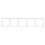 羅格朗開關(guān)插座 博駿  玉蘭白 五位聯(lián)體邊框