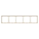 羅格朗開關(guān)插座 博駿  粉鉑金 五位聯(lián)體邊框