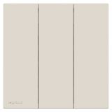 羅格朗開(kāi)關(guān)插座 博駿  奶油白 三位單控開(kāi)關(guān) 三開(kāi)單控 16AX