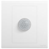 羅格朗開關插座 仕藝 陶瓷白 人體感應開關 帶零線和集控端 200W