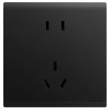 羅格朗開關插座 簡悅 石墨黑 連體二三插座 10A
