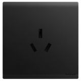 羅格朗開關插座 簡悅 石墨黑 三扁插座 三孔插座 16A