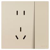 羅格朗開關插座 維翼 粉鉑金 帶雙控開關連體二三插座 五孔帶開