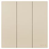 羅格朗開關插座 維翼 粉鉑金 三位雙控開關 三開雙控 10AX