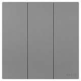 羅格朗開關插座 維翼 深砂銀 三位雙控開關 三開雙控 10AX