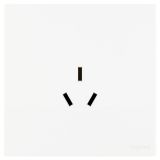 羅格朗開關插座 維翼 陶瓷白 三扁插座 三孔插座 10A