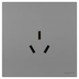 羅格朗開關插座 維翼 深砂銀 三扁插座 三孔插座 16A