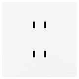 羅格朗開關插座 維翼 陶瓷白 雙聯二扁插座 四孔插座 10A