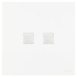 羅格朗開關插座 維翼 陶瓷白 二位電腦插