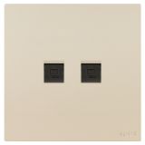 羅格朗開關插座 維翼 粉鉑金 兩位電腦插（六類）