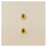 羅格朗開關插座 維翼 粉鉑金 一位音箱插