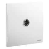 羅格朗開關插座 未萊 陶瓷白 一位電視插