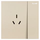 羅格朗開關(guān)插座 博軾 粉鉑金 帶開關(guān)三扁插座 三孔帶開 10A