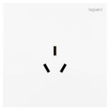 羅格朗開關(guān)插座 博軾 陶瓷白 三扁插座 三孔插座 10A