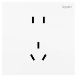 羅格朗開關(guān)插座 博軾 陶瓷白 連體二三插座 五孔插座 10A