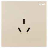 羅格朗開關(guān)插座 博軾 粉鉑金 三扁插座 三孔插座 16A