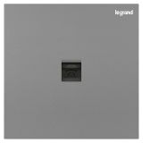 羅格朗開關插座 博軾 深砂銀 一位電話插