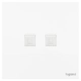 羅格朗開關(guān)插座 淺央 陶瓷白 二位電腦插