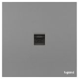 羅格朗開關(guān)插座 淺央 深砂銀 一位電話插